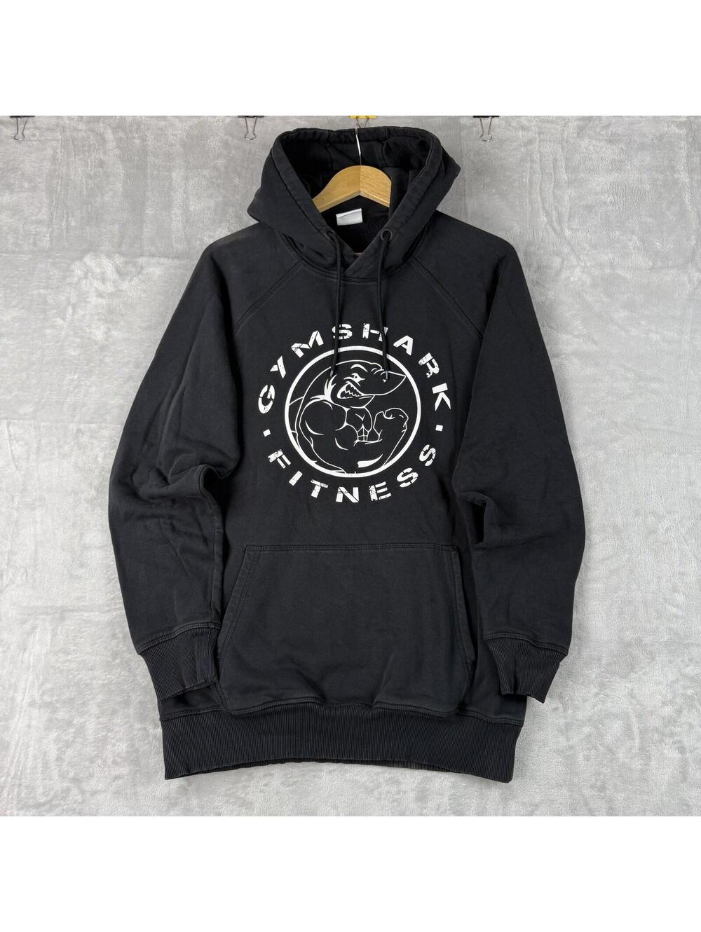 Gymshark Legacy Fitness Hoodie Graphic Logo Pullover Fleece Mens M Workout Gym